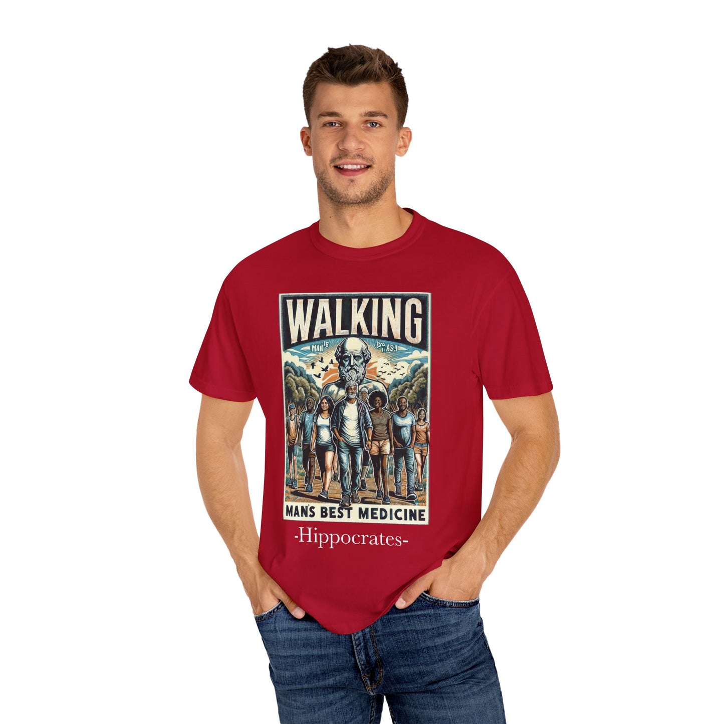 Walking: Man's Best Medicine Unisex T-Shirt