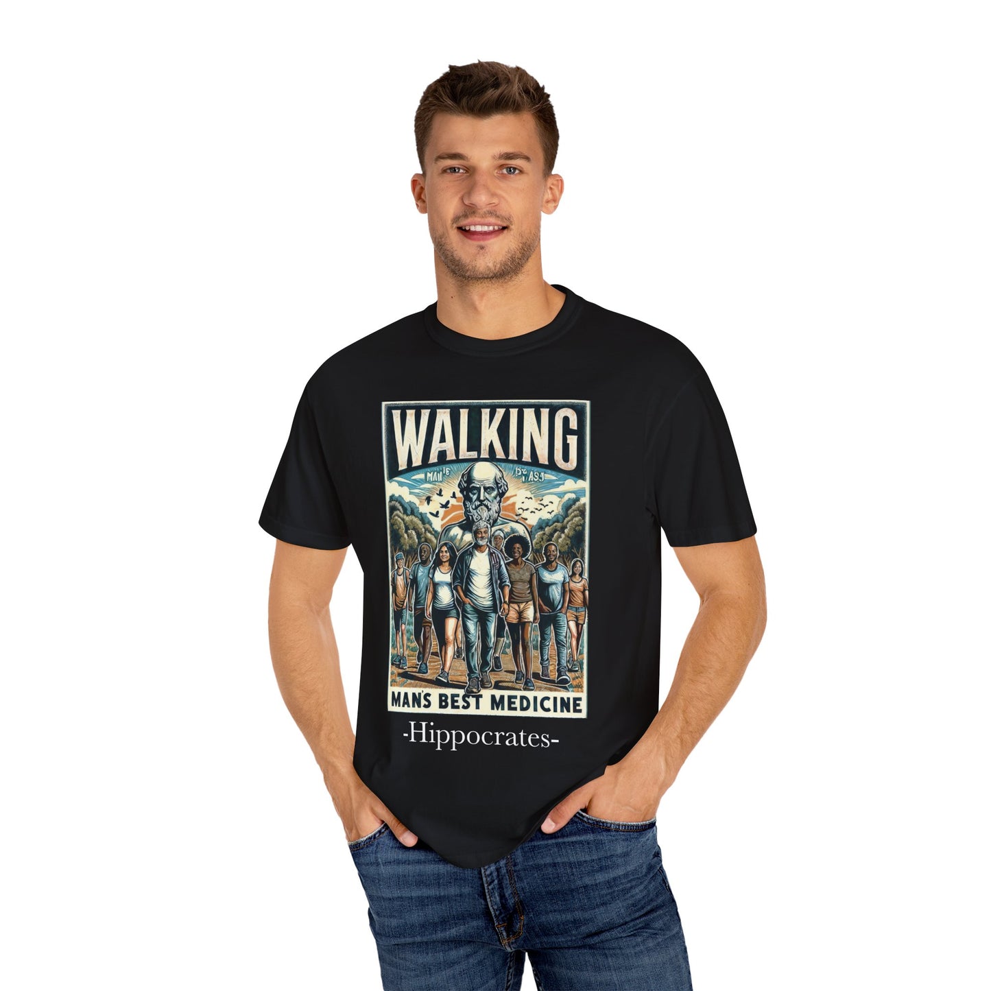 Walking: Man's Best Medicine Unisex T-Shirt