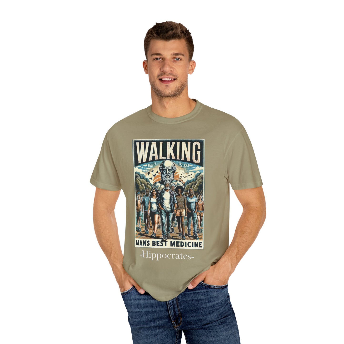 Walking: Man's Best Medicine Unisex T-Shirt