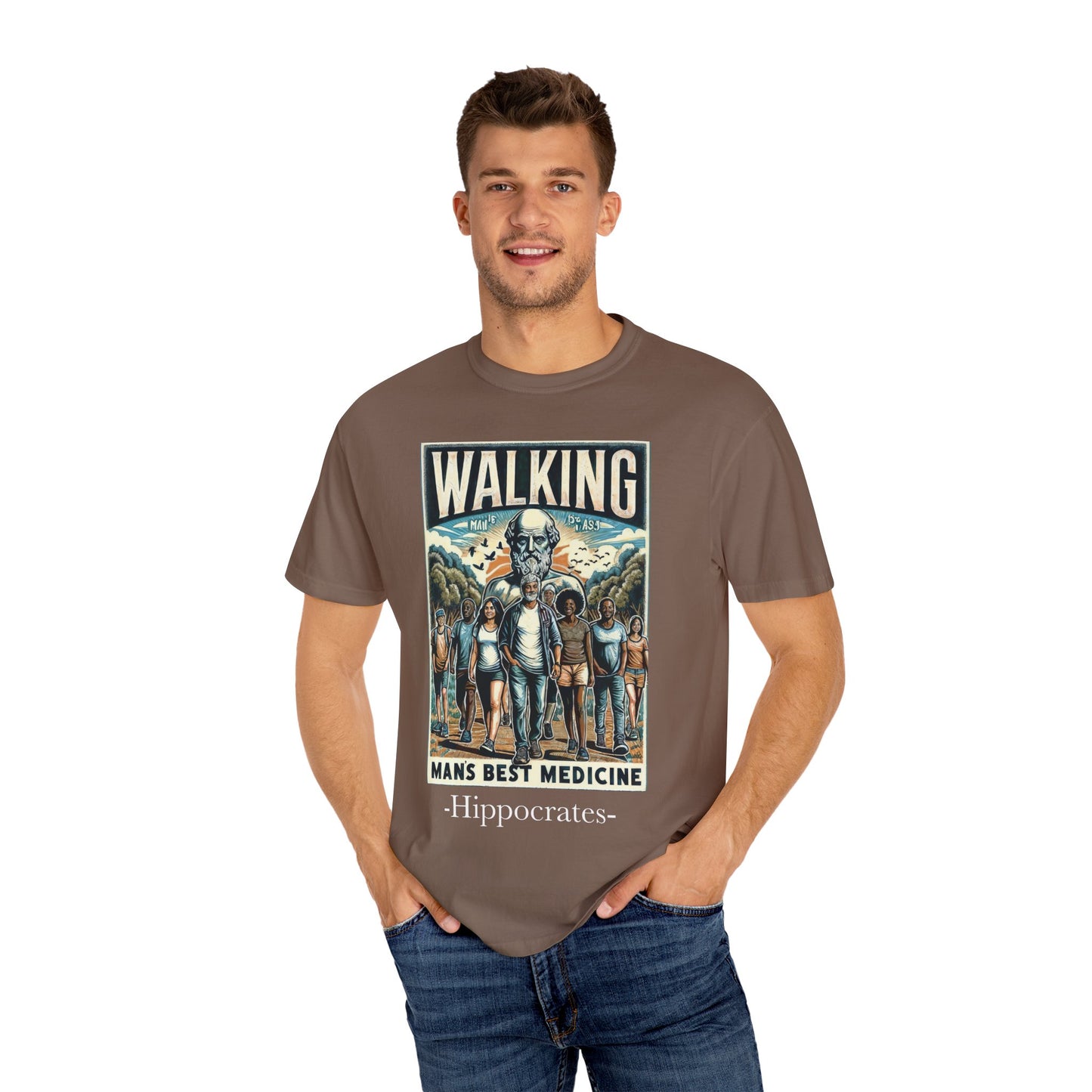 Walking: Man's Best Medicine Unisex T-Shirt