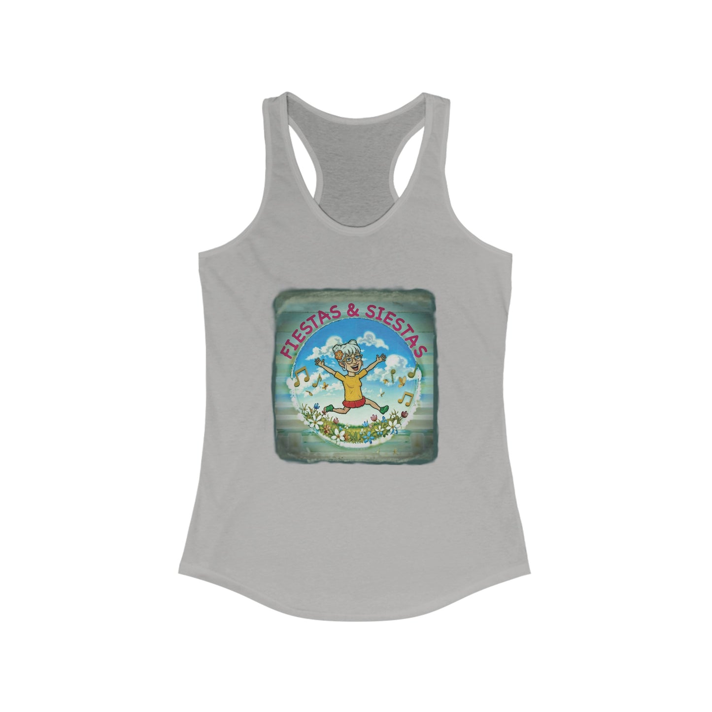 Fiestas and Siestas Women's Ideal Racerback Tank