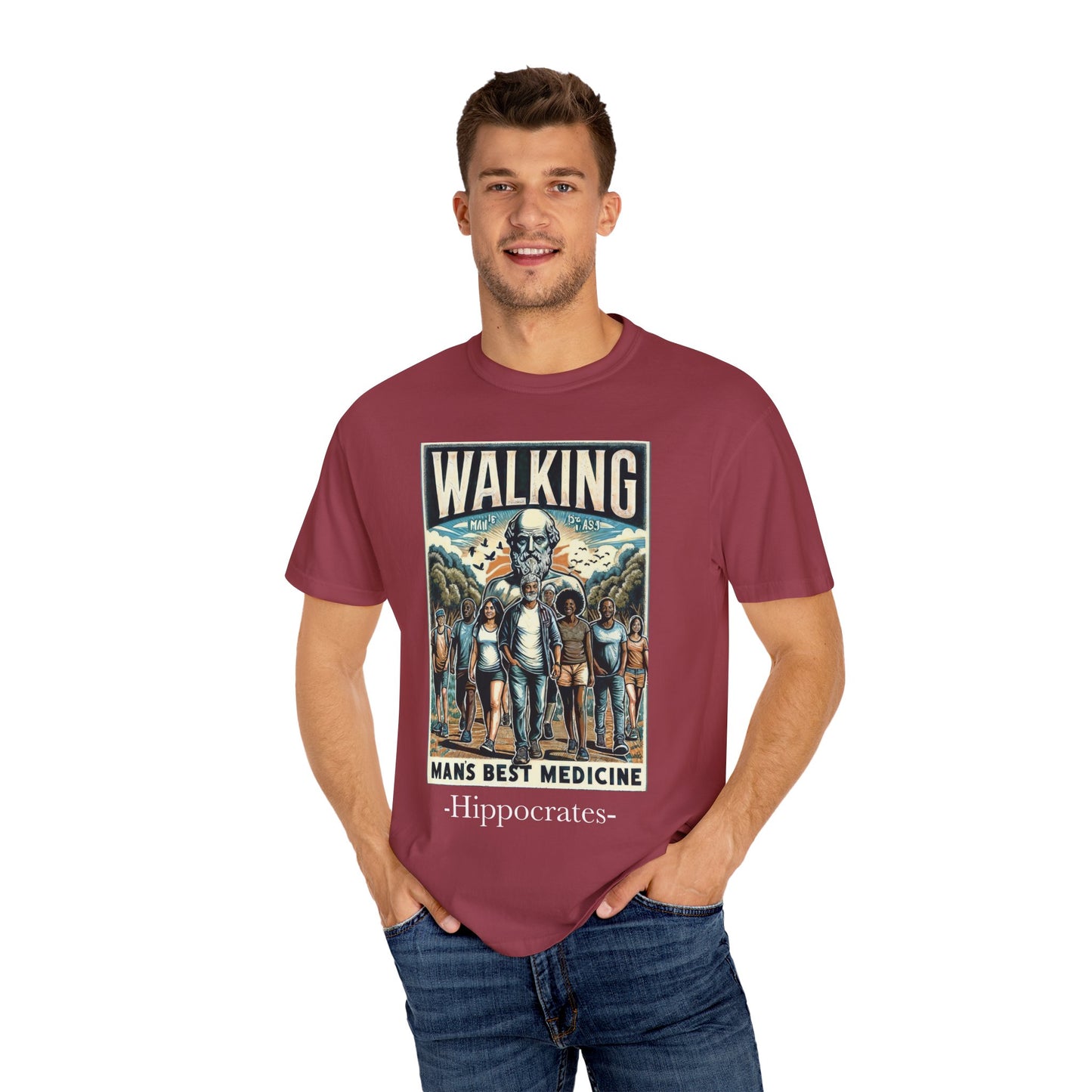 Walking: Man's Best Medicine Unisex T-Shirt