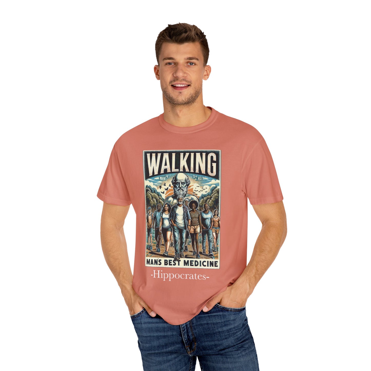 Walking: Man's Best Medicine Unisex T-Shirt