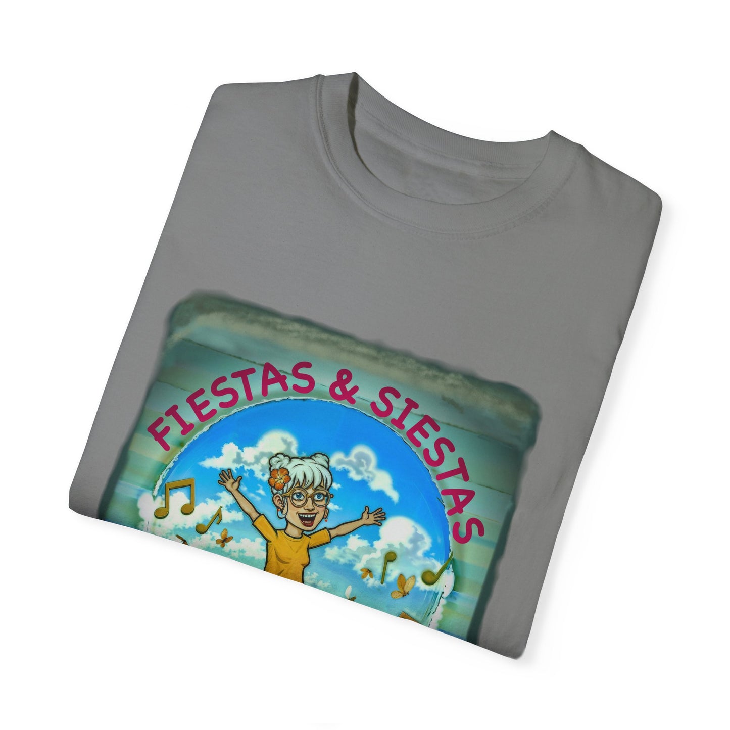 Fiestas and Siestas Unisex Garment-Dyed T-shirt