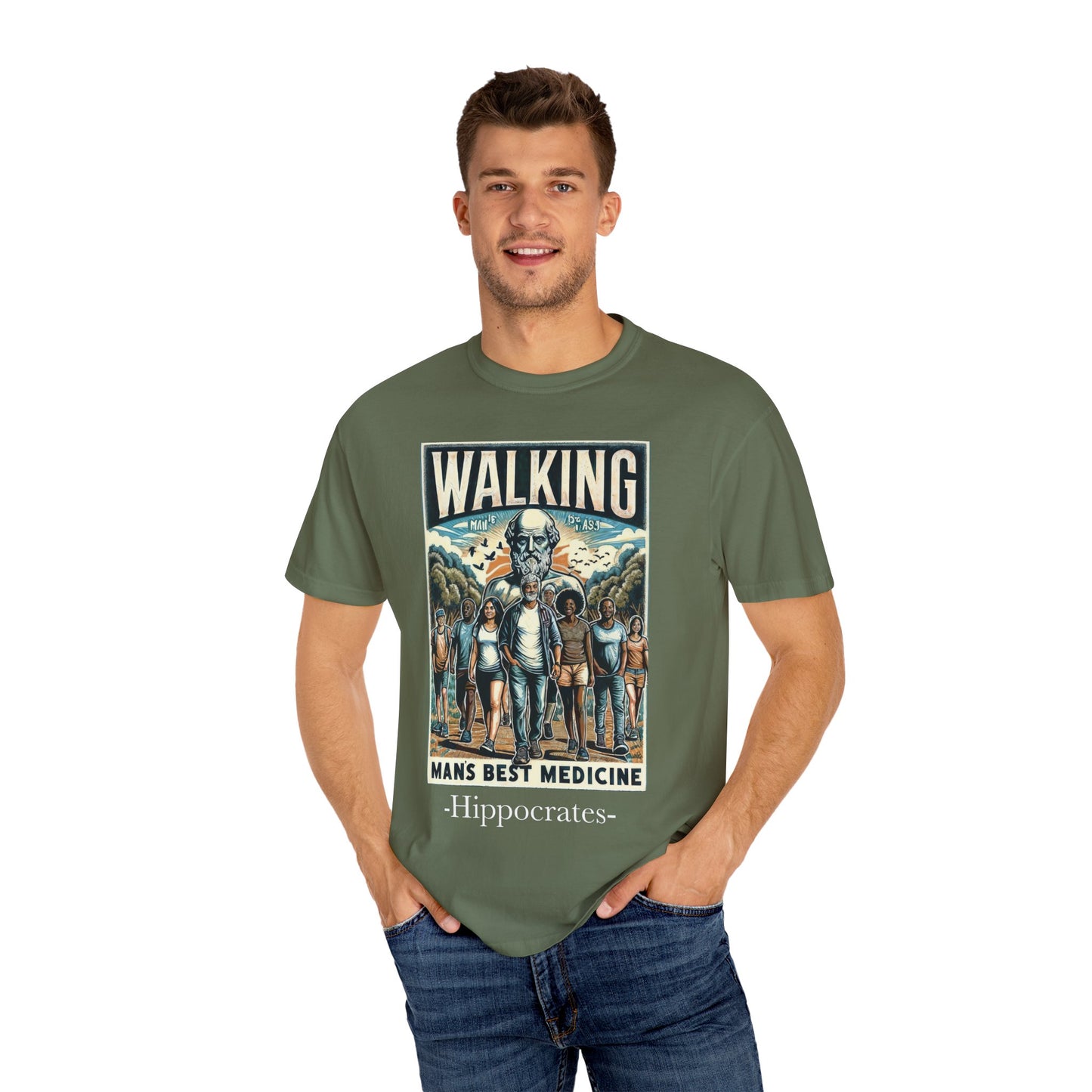 Walking: Man's Best Medicine Unisex T-Shirt