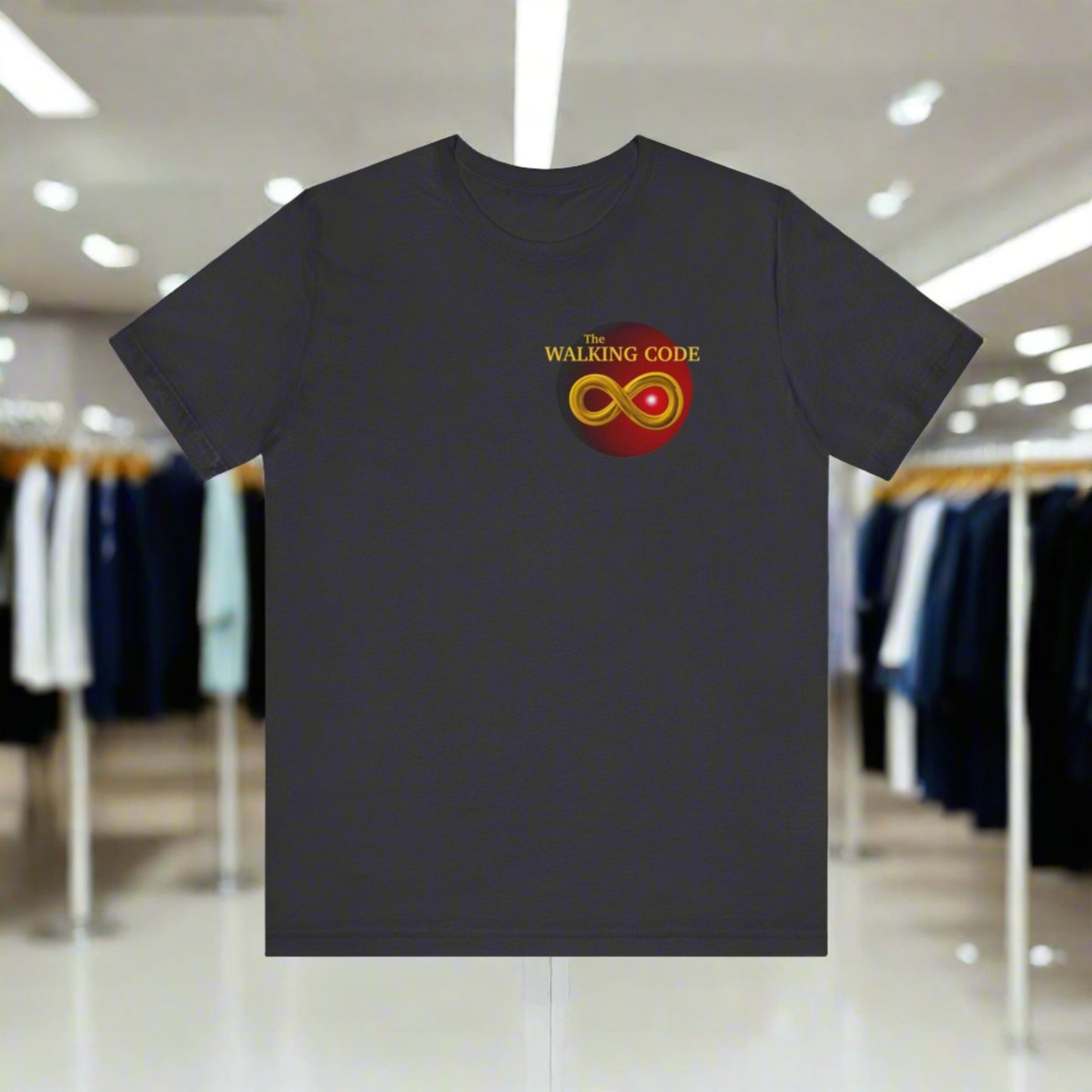 The Walking Code Logo Corner Unisex Jersey Short Sleeve Tee