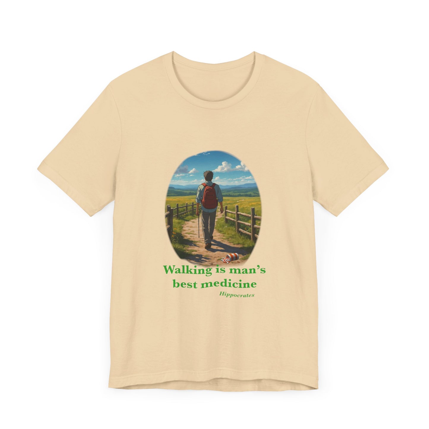 Walking is Man’s Best Medicine Unisex Jersey Short Sleeve Tee