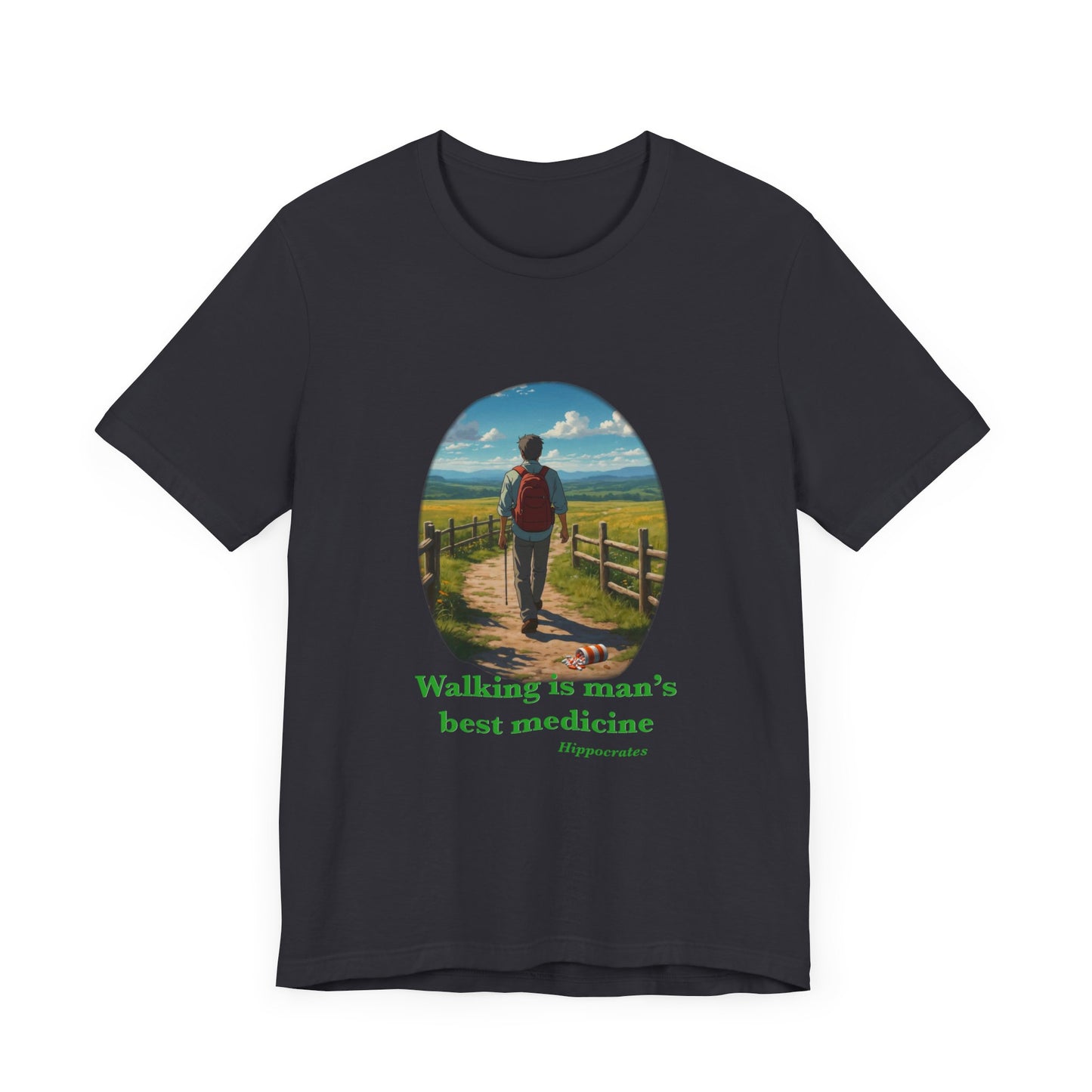 Walking is Man’s Best Medicine Unisex Jersey Short Sleeve Tee