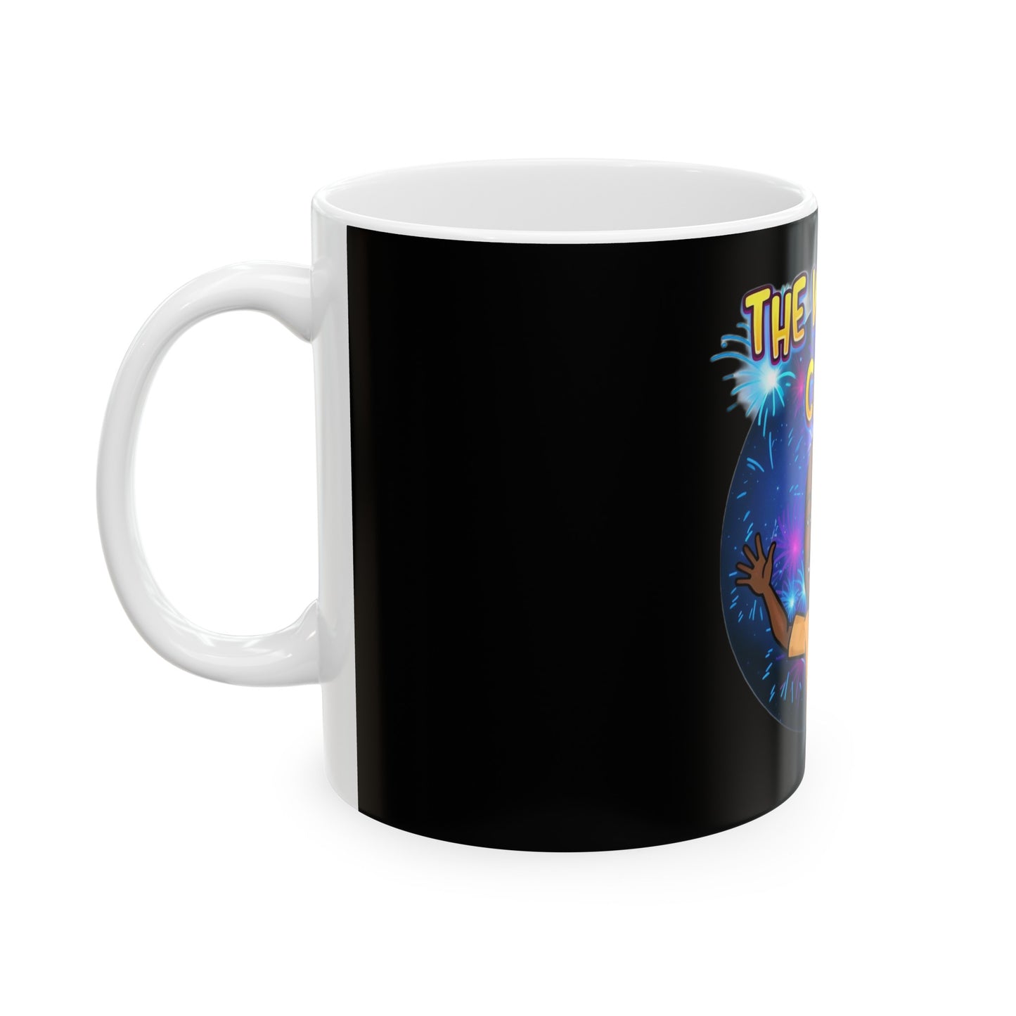 Walking Code TM Black Ceramic Mug, (11oz, 15oz)