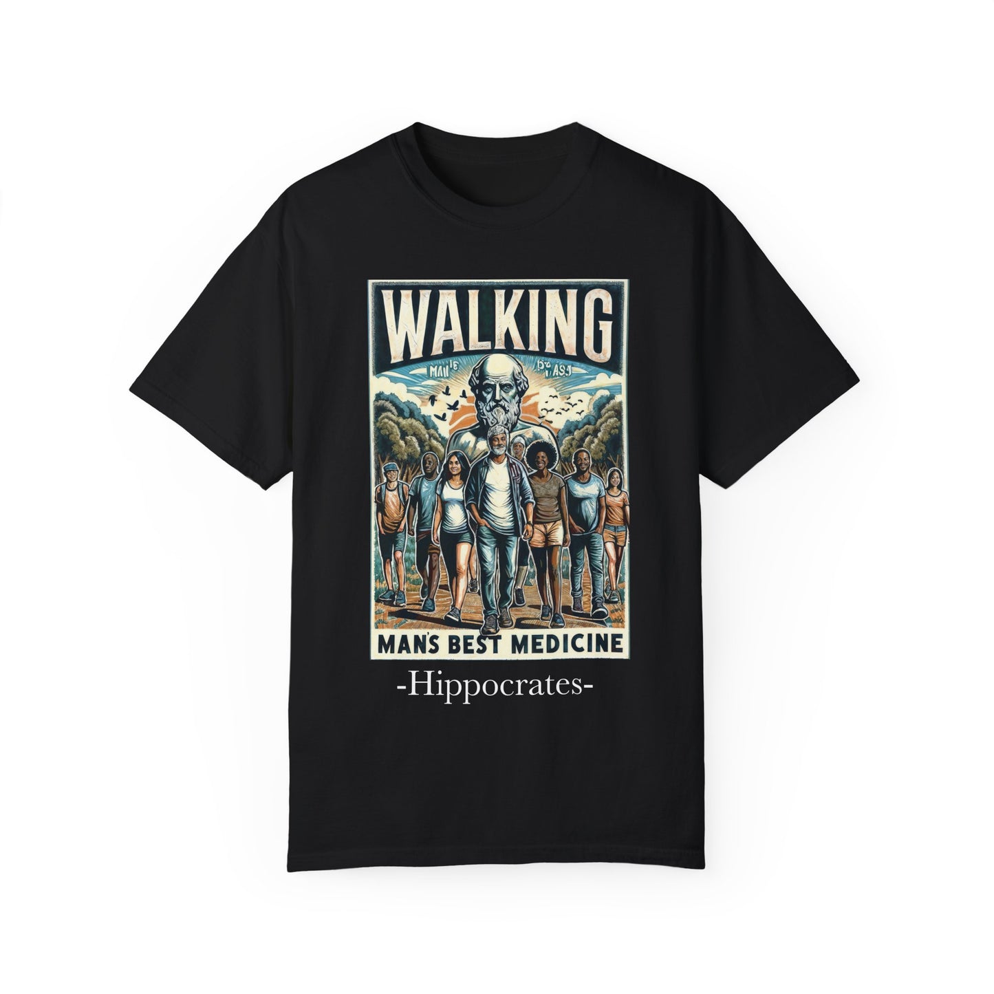Walking: Man's Best Medicine Unisex T-Shirt