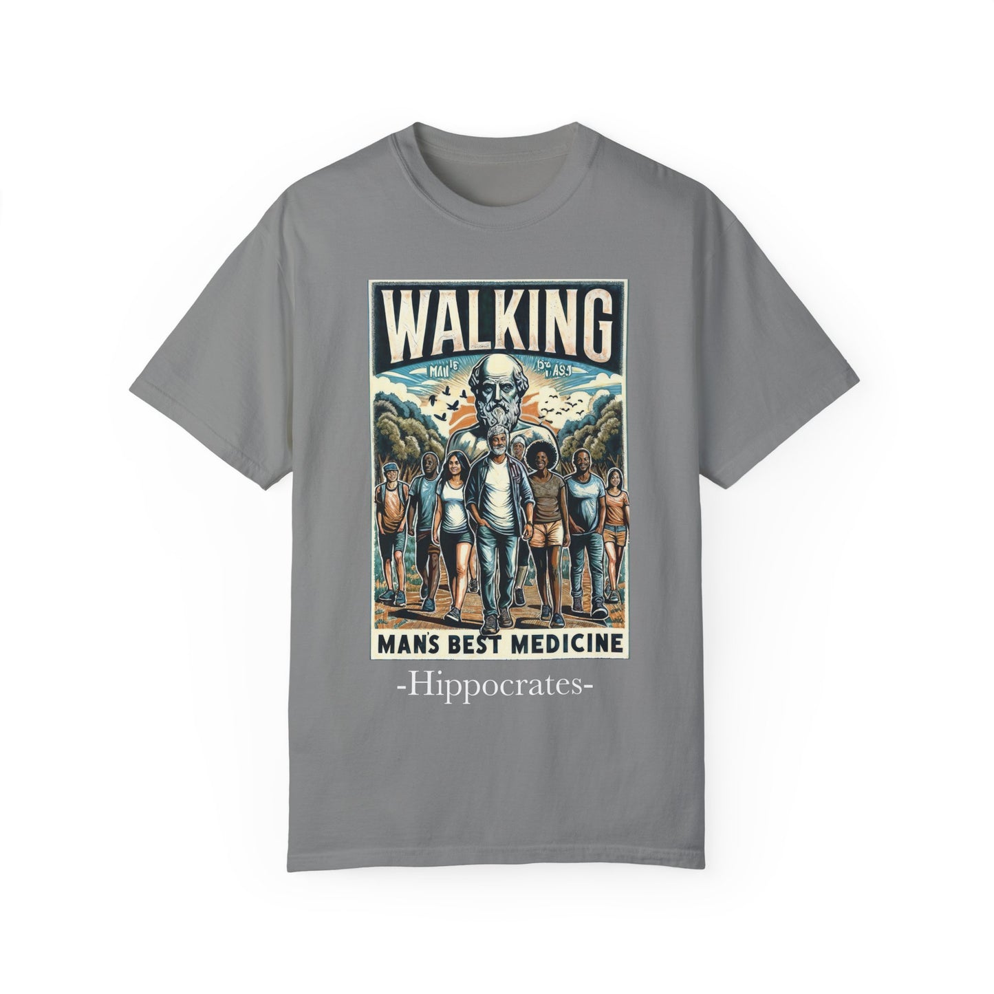 Walking: Man's Best Medicine Unisex T-Shirt