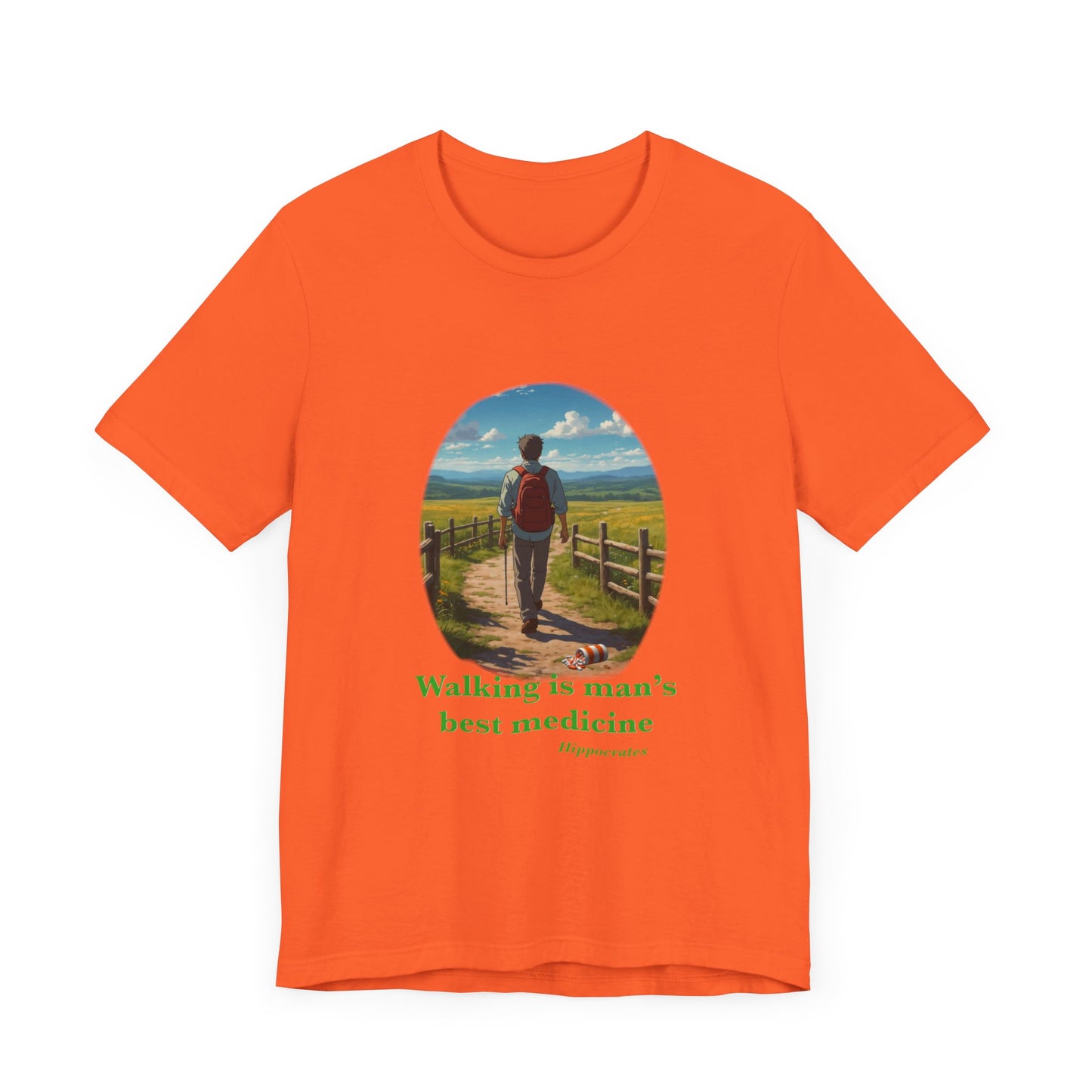 Walking is Man’s Best Medicine Unisex Jersey Short Sleeve Tee