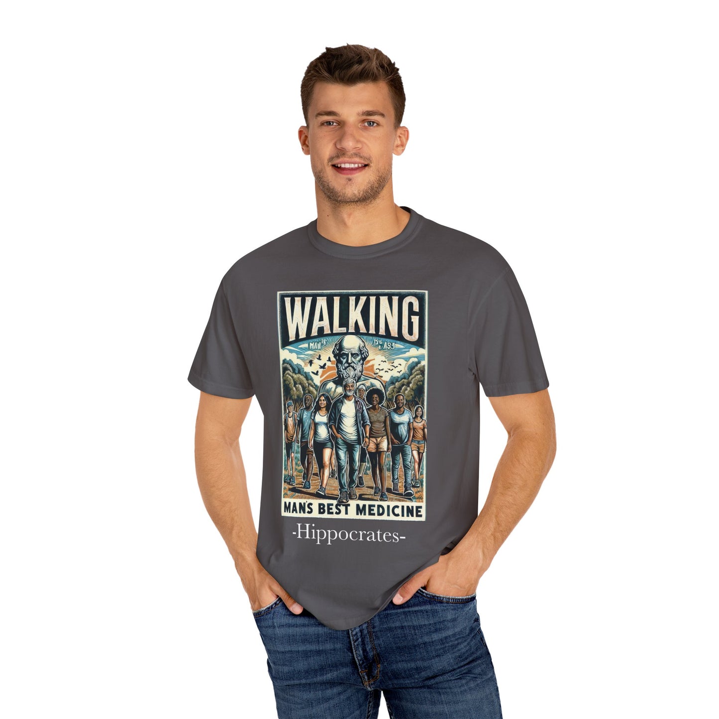 Walking: Man's Best Medicine Unisex T-Shirt