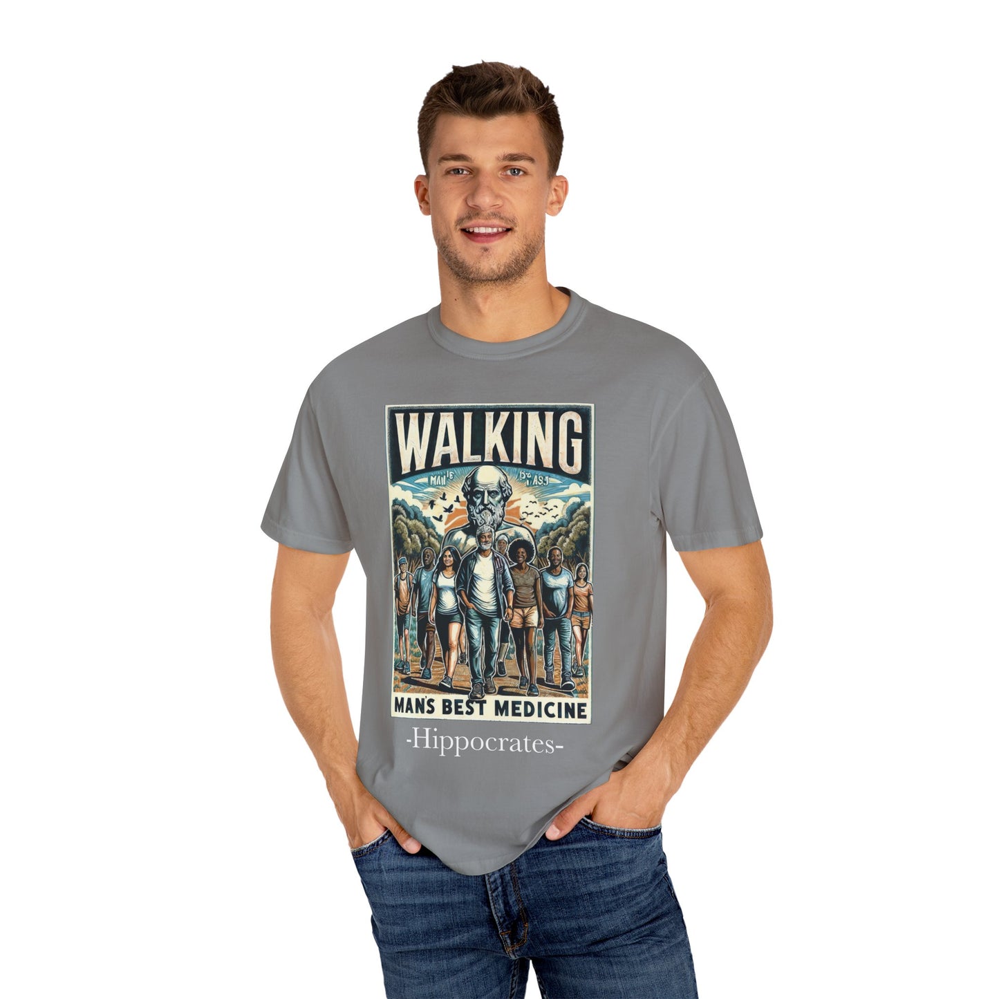 Walking: Man's Best Medicine Unisex T-Shirt