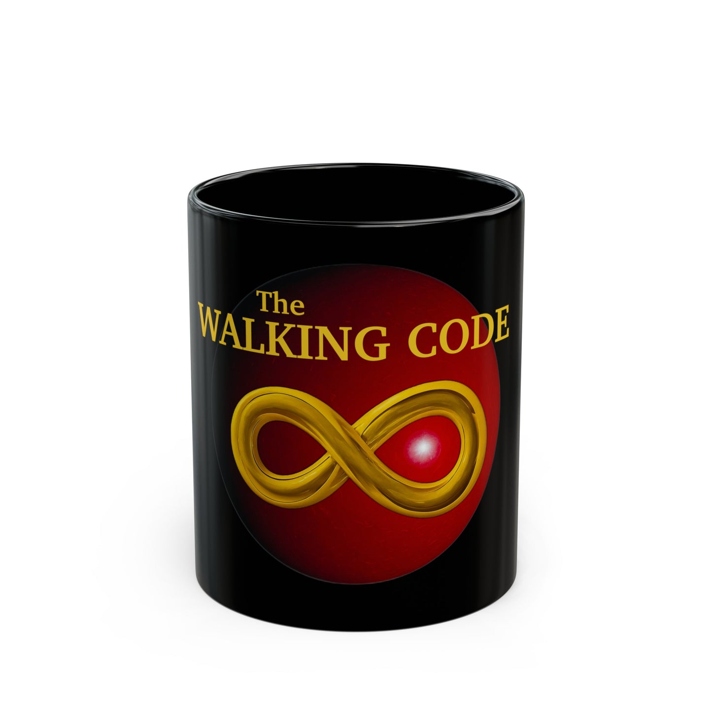 The Walking Code Logo Black Mug (11oz, 15oz)