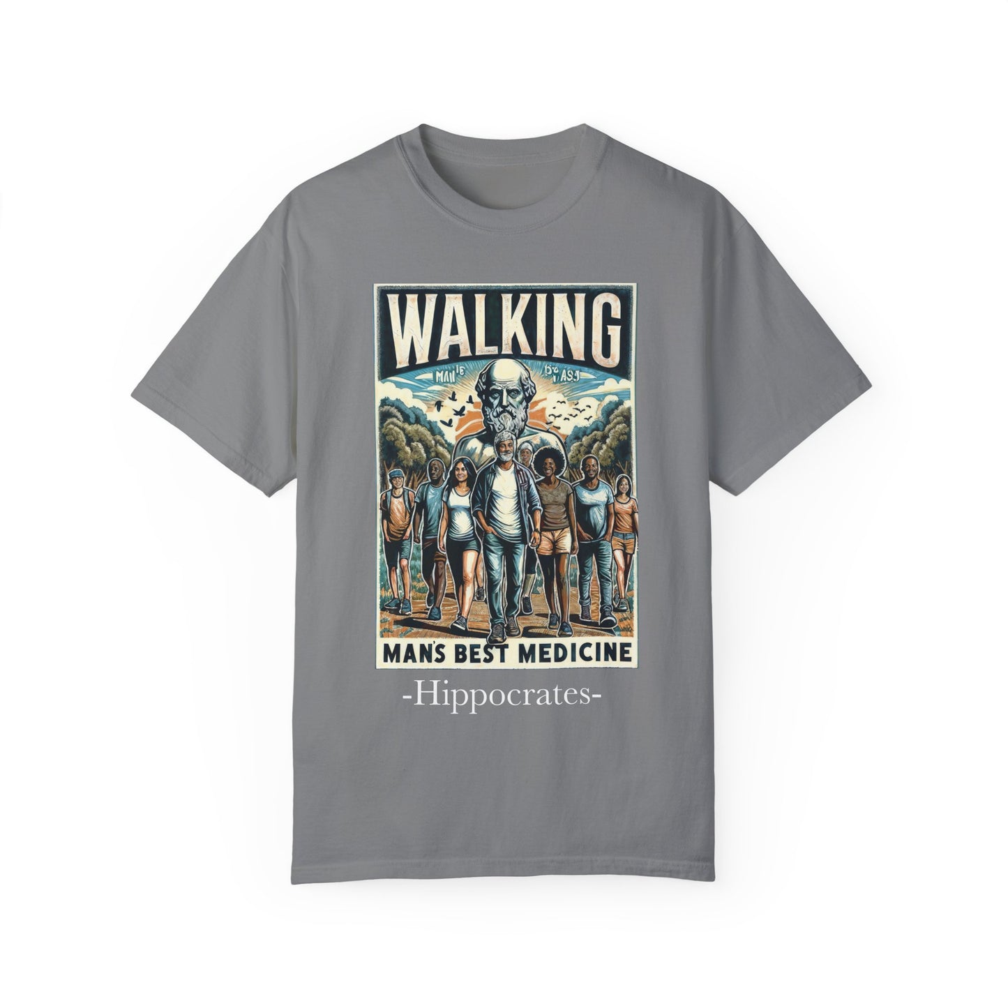 Walking: Man's Best Medicine Unisex T-Shirt