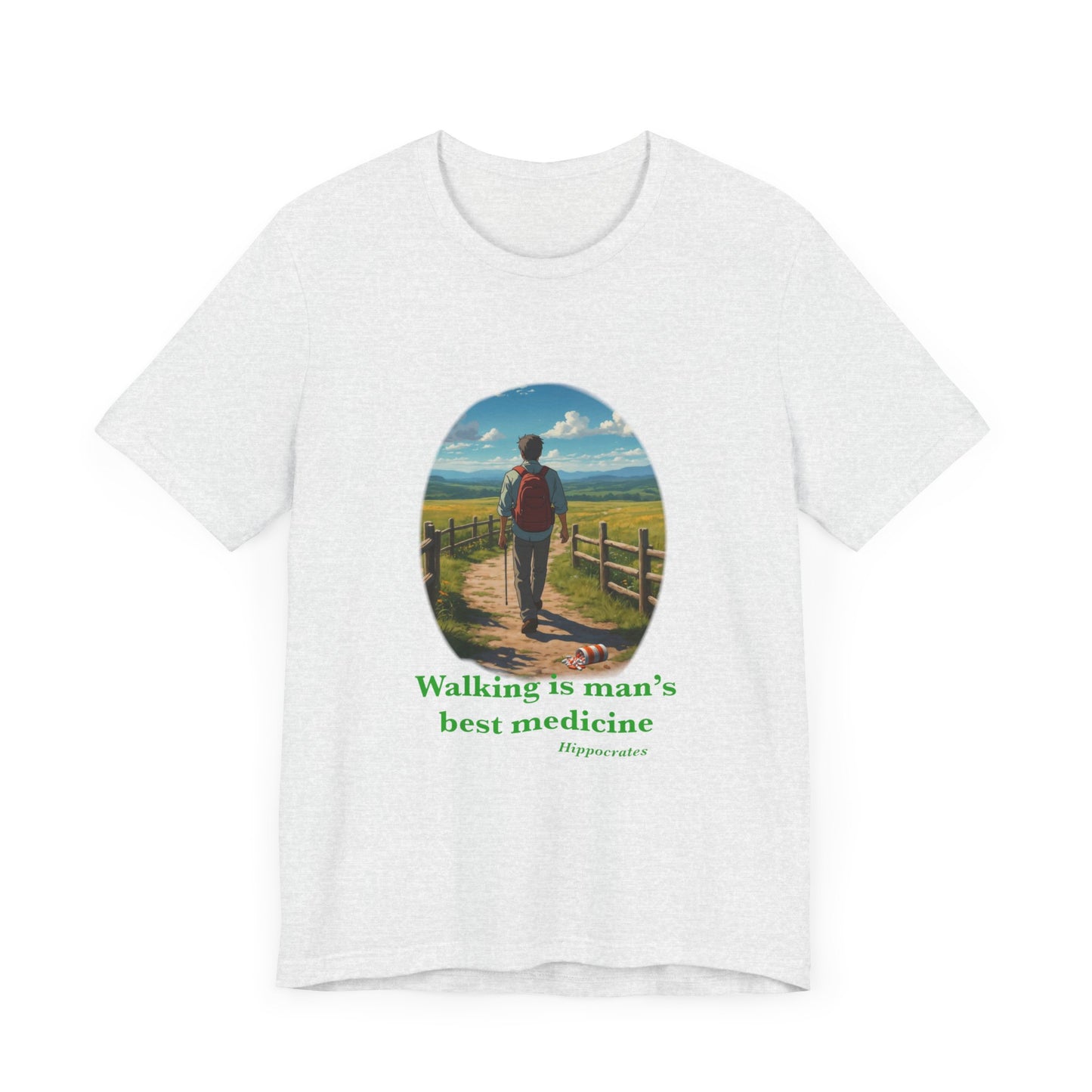 Walking is Man’s Best Medicine Unisex Jersey Short Sleeve Tee