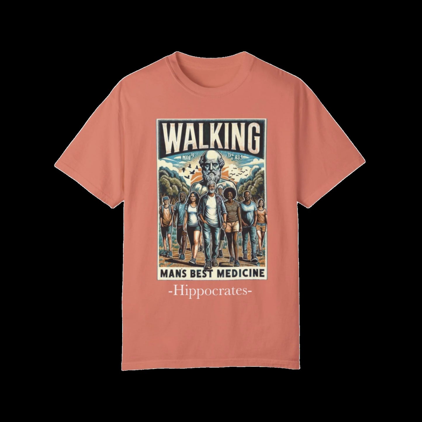 Walking: Man's Best Medicine Unisex T-Shirt