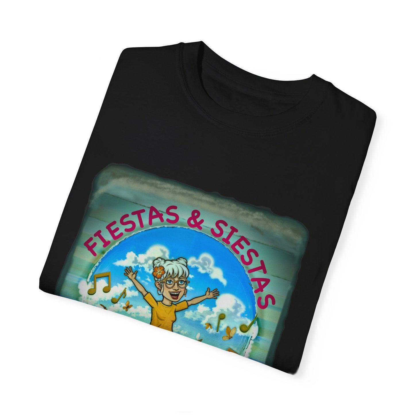 Fiestas and Siestas Unisex Garment-Dyed T-shirt