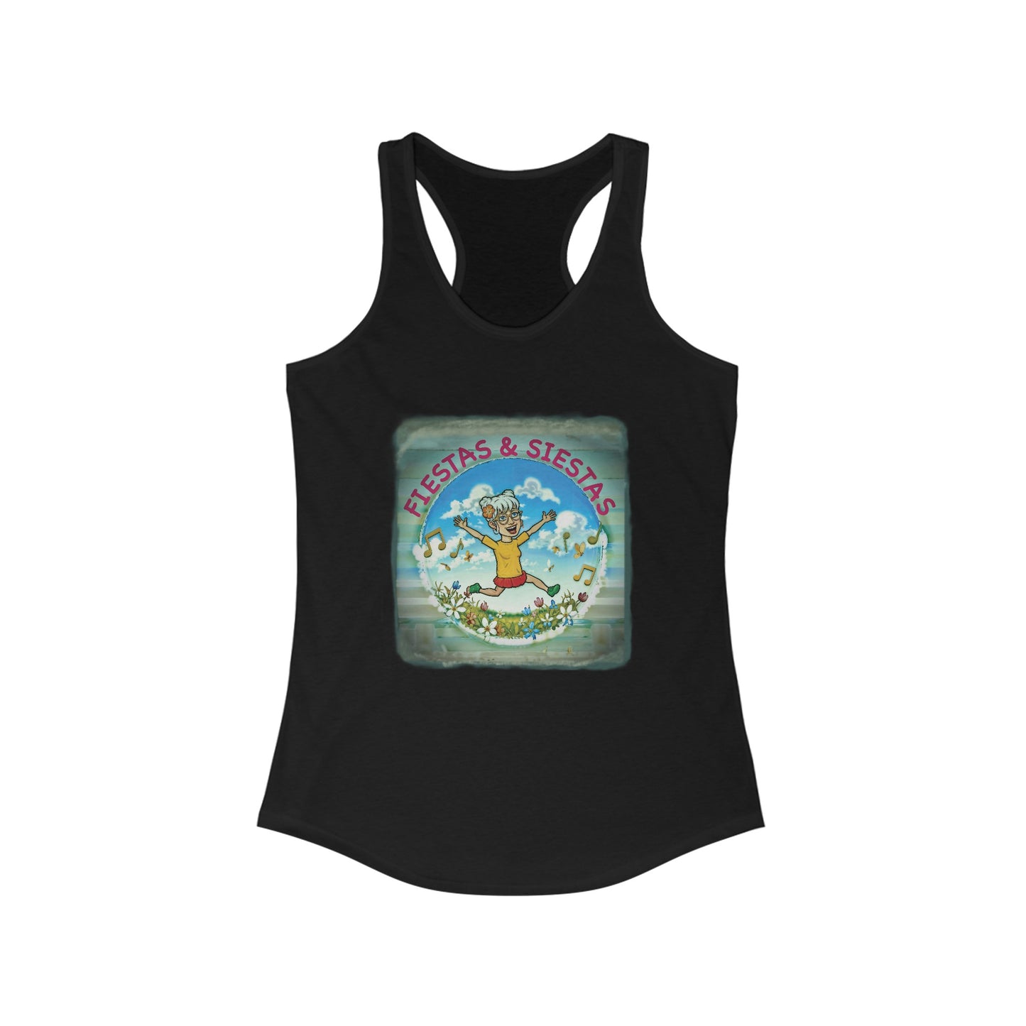 Fiestas and Siestas Women's Ideal Racerback Tank
