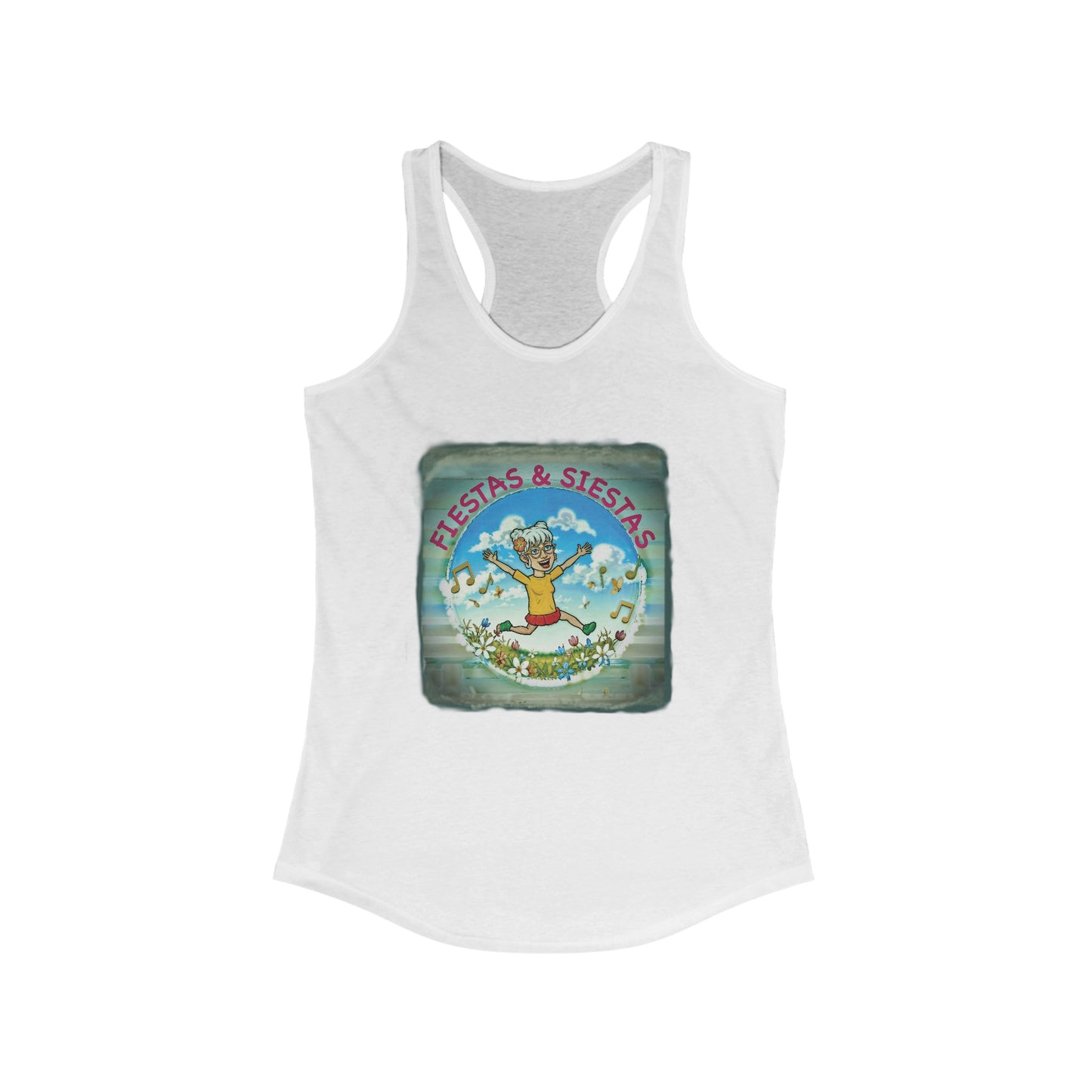 Fiestas and Siestas Women's Ideal Racerback Tank