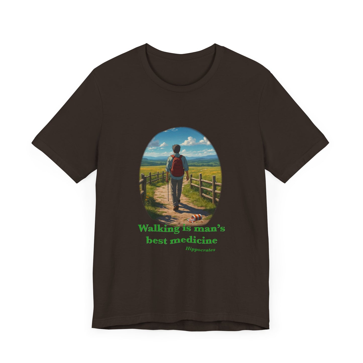 Walking is Man’s Best Medicine Unisex Jersey Short Sleeve Tee