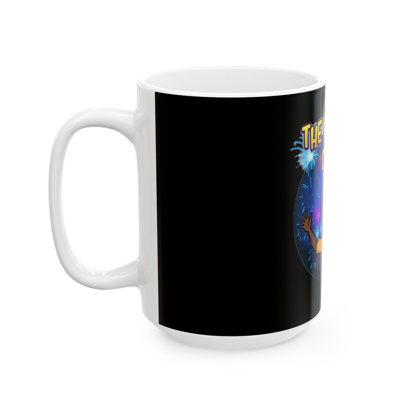 Walking Code TM Black Ceramic Mug, (11oz, 15oz)