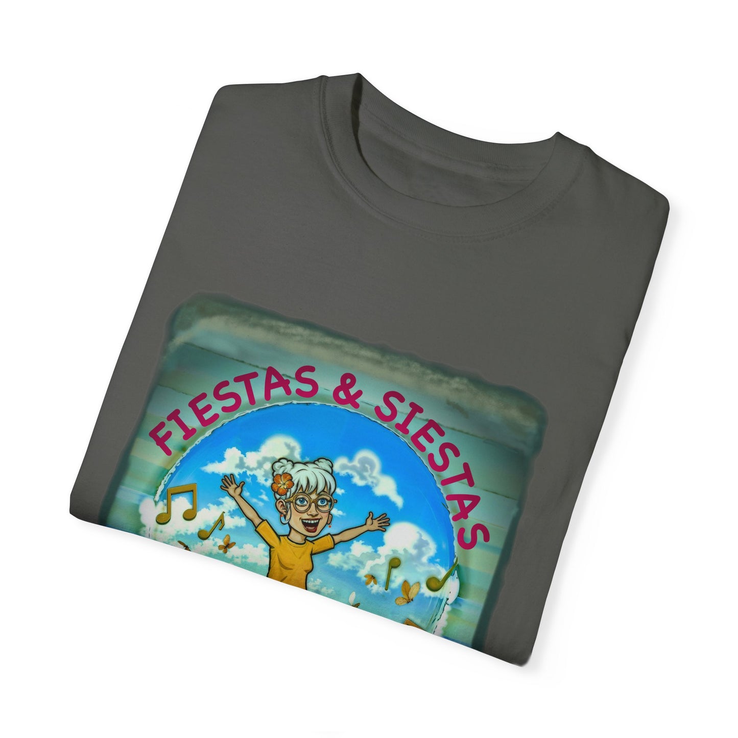 Fiestas and Siestas Unisex Garment-Dyed T-shirt